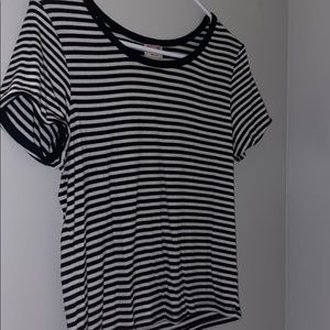 Black and white striped T-shirt